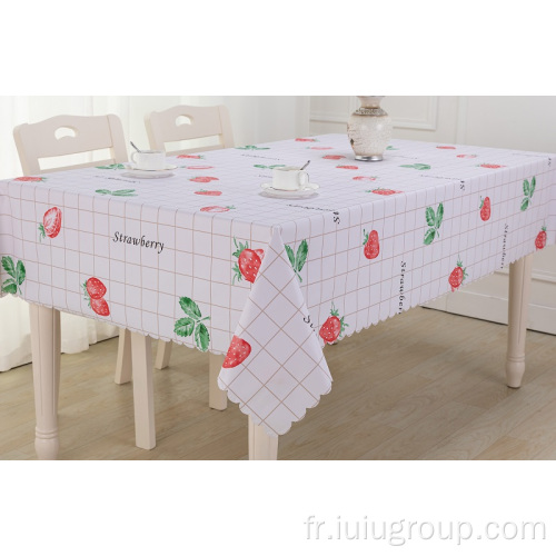 nappe de table en vinyle pour restaurant